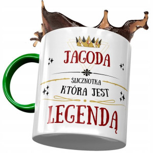 Kubek Zielony Dla Jagody Żony Przyjaciółki Prezent
