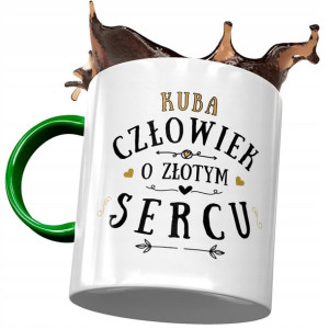 Kubek Zielony Dla Jakuba Kuby Kolegi Męża Prezent