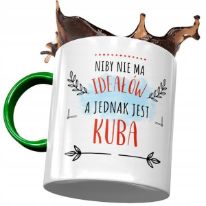 Kubek Zielony Dla Jakuba Kuby Kolegi Męża Prezent
