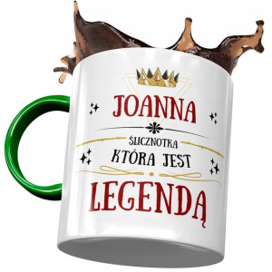 Kubek Zielony Dla Joanny Asi Koleżanki na Prezent