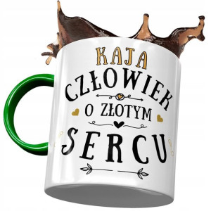 Kubek Zielony Dla Kai Koleżanki na Prezent