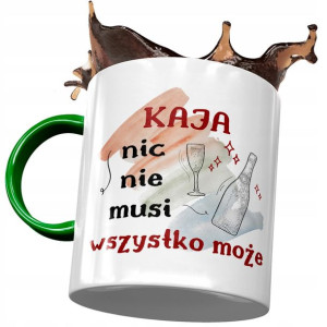 Kubek Zielony Dla Kai Koleżanki na Prezent