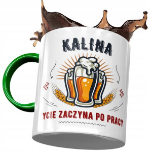 Kubek Zielony Dla Kaliny Żony Przyjaciółki