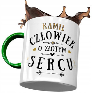 Kubek Zielony Dla Kamila Kolegi Męża na Prezent