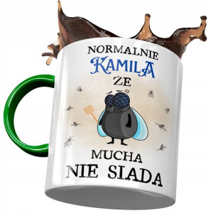 Kubek Zielony Dla Kamili Koleżanki Na Prezent