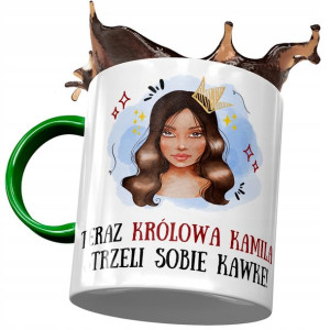 Kubek Zielony Dla Kamili Koleżanki Na Prezent