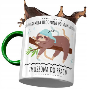 Kubek Zielony Dla Kamili Koleżanki Na Prezent