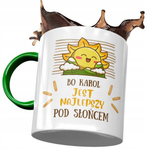 Kubek Zielony Dla Karola Kolegi Męża na Prezent
