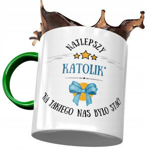 Kubek Zielony dla Katolika Najlepszy Katolik