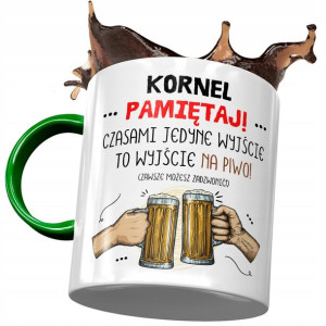 Kubek Zielony dla Kornela Kolegi na Prezent