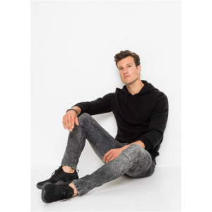 Bonprix Marmurkowe Jeansowe Spodnie Męskie Skinny Slim Kieszenie Jeansy 36