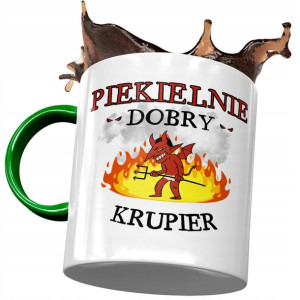 Kubek Zielony Dla Krupiera Piekielnie Dobry