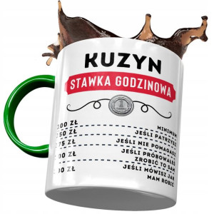 Kubek Zielony Dla Kuzyna na Urodziny na Prezent