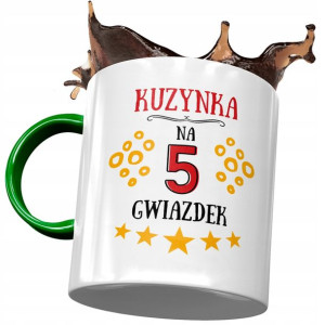 Kubek Zielony Dla Kuzynki na Urodziny na Prezent