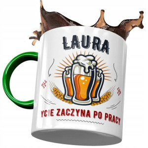 Kubek Zielony Dla Laury Koleżanki Przyjaciółki
