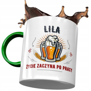 Kubek Zielony Dla Lili Koleżanki Żony na Prezent