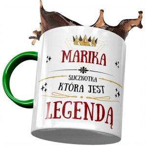 Kubek Zielony Dla Mariki Żony Przyjaciółki Prezent