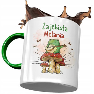Kubek Zielony Dla Melanii Żony Koleżanki Prezent