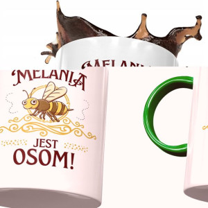 Kubek Zielony Dla Melanii Żony Koleżanki Prezent