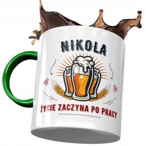 Kubek Zielony Dla Nikoli Żony Siostry na Prezent