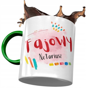 Kubek Zielony Dla Notariusza Fajowy Notariusz