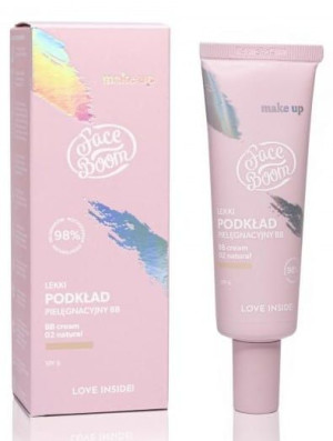 FaceBoom Make Up Lekki Podkład pielęgnacyjny BB 02 NATURAL