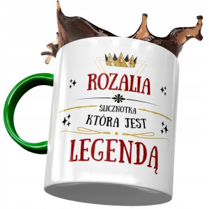 Kubek Zielony Dla Rozalii Koleżanki Prezent