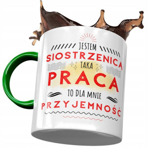 Kubek Zielony Dla Siostrzenicy na Urodziny Prezent
