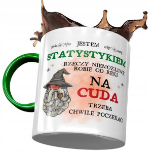 Kubek Zielony Dla Statystyka Jestem Statystykiem