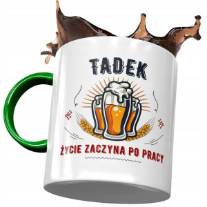 Kubek Zielony Dla Tadka Tadeusza Kolegi Męża syna