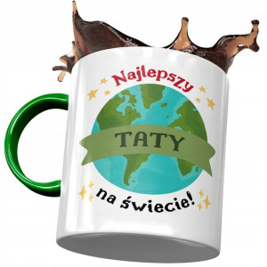 Kubek Zielony Dla Taty Ojca na Dzień Taty Prezent