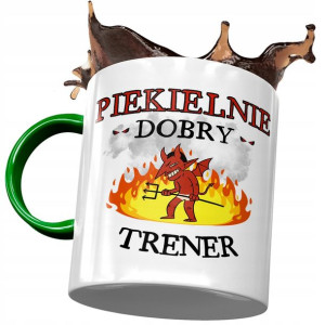 Kubek Zielony Dla Trenera Piekielnie Dobry Trener