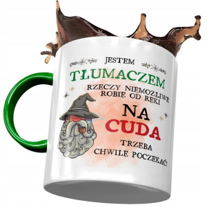 Kubek Zielony Dla Tłumacza Jestem Tłumaczem