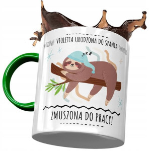 Kubek Zielony Dla Violetty Przyjaciółki na Prezent