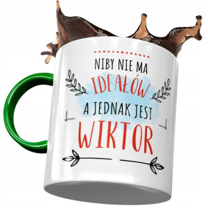 Kubek Zielony Dla Wiktora Kolegi Męża na Prezent