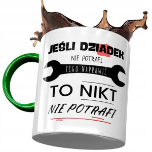 Kubek Zielony Dziadka Dzień Dziadka Prezent