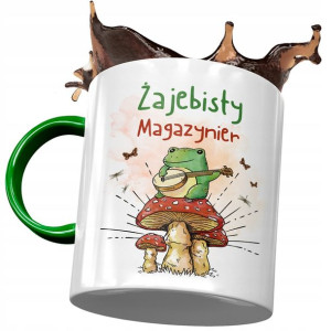 Kubek Zielony Magazyniera Żajebisty Magazynier