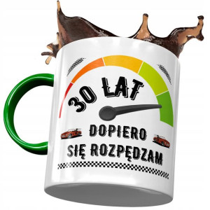Kubek Zielony na Urodziny 30 30ste 30-ste Prezent