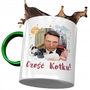 Kubek Zielony Sławomir Mentzen XD Na Prezent