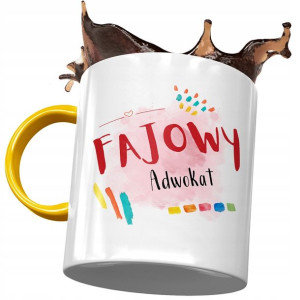 Kubek Żółty Dla Adwokata Fajowy Adwokat Prezent