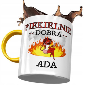 Kubek Żółty Dla Ady Żony Koleżanki na Prezent