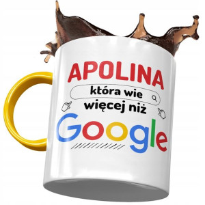 Kubek Żółty Dla Apoliny Koleżanki Żony Prezent