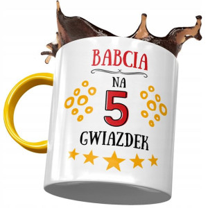 Kubek Żółty Dla Babci Babuni na Dzień Babci