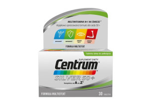 Centrum Silver 50+ witaminy suplement diety 30 tabletek