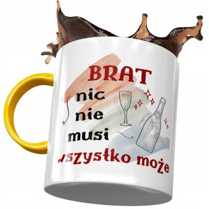 Kubek Żółty Dla Brata na Urodziny Prezent