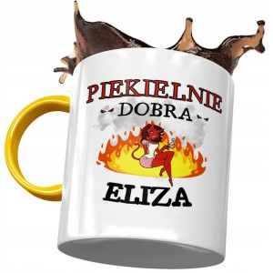 Kubek Żółty Dla Elizy Przyjaciółki Na Prezent