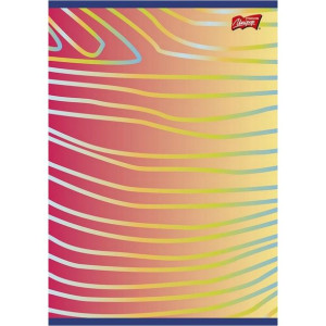 Zeszyt A4 80 kartek kratka Rainbow laminowany
