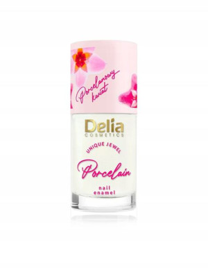 Delia Porcelanowy Kwiat Lakier Do Paznokci 2W1 02