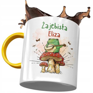 Kubek Żółty Dla Elizy Przyjaciółki Na Prezent