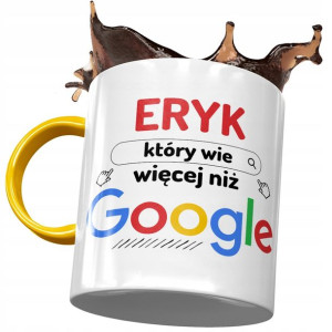 Kubek Żółty dla Eryka Kolegi Męża na Prezent